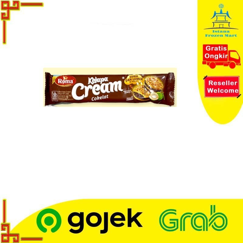 

Biskuit Kelapa Cream Cokelat 42 Gram - ROMA