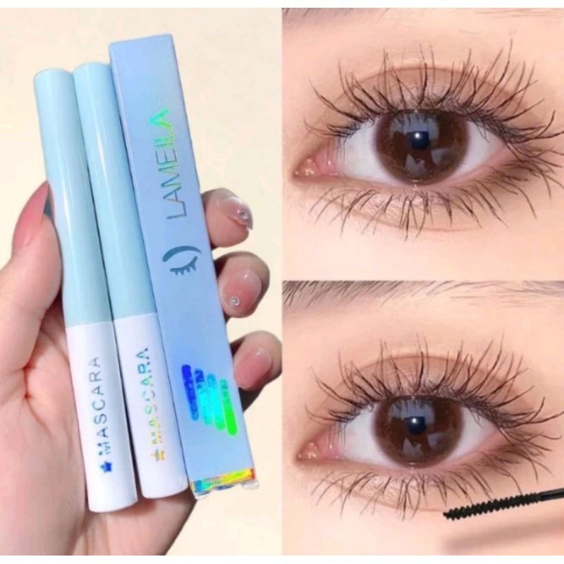 LAMEILA MASCARA BIRU TOSCA Penebal Alis dan Pelentik Bulu Mata Waterproof Tahan Lama