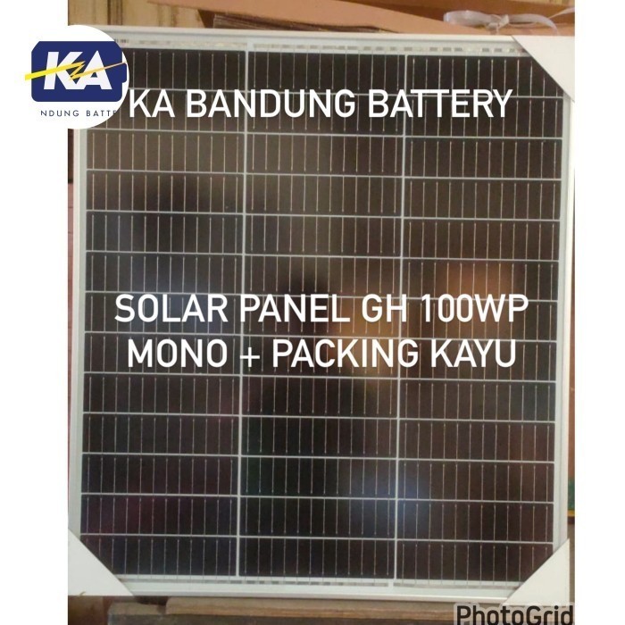 solar panel cell surya module GH 100 wp 100wp 12v 12 v MONO murah