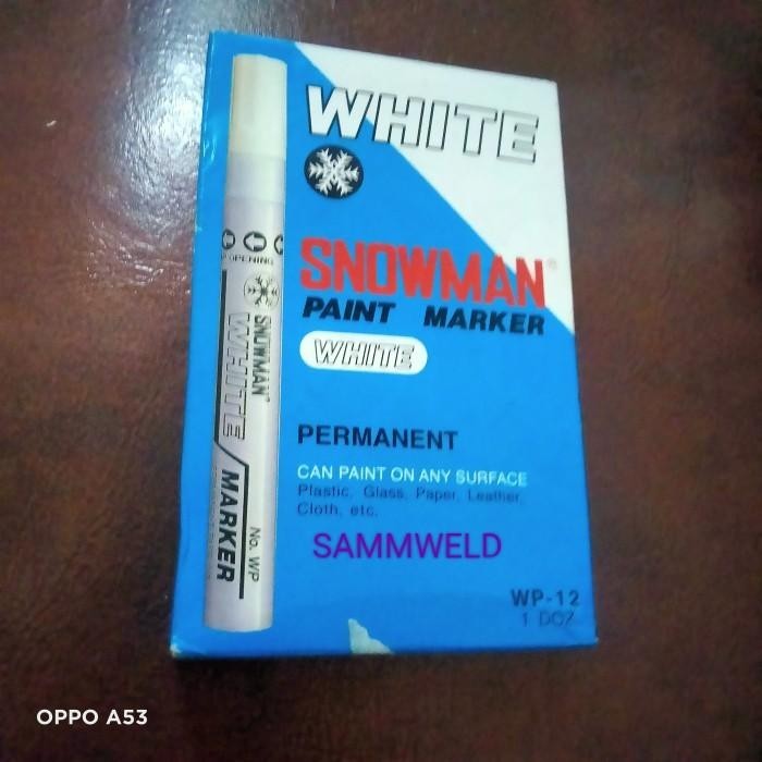 

Spidol Snowman Paint Marker ( White ) Cod Dan Best Seller