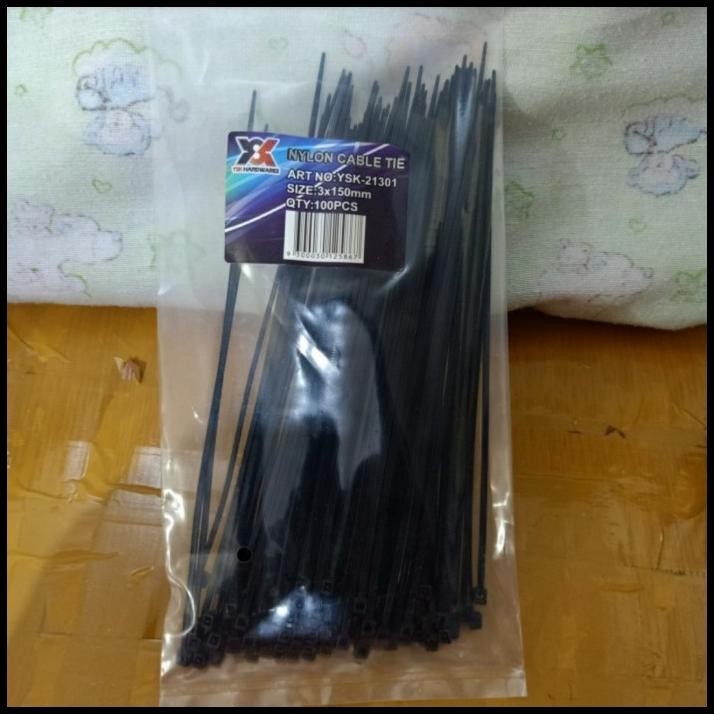 

GRATIS ONGKIR TALI TIS / KABEL TIS / CABLE TIS HITAM 15CM (3 X 150MM) /100PC !!