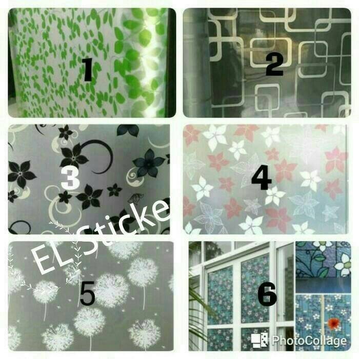 sticker kaca / kaca film / kaca film motif
