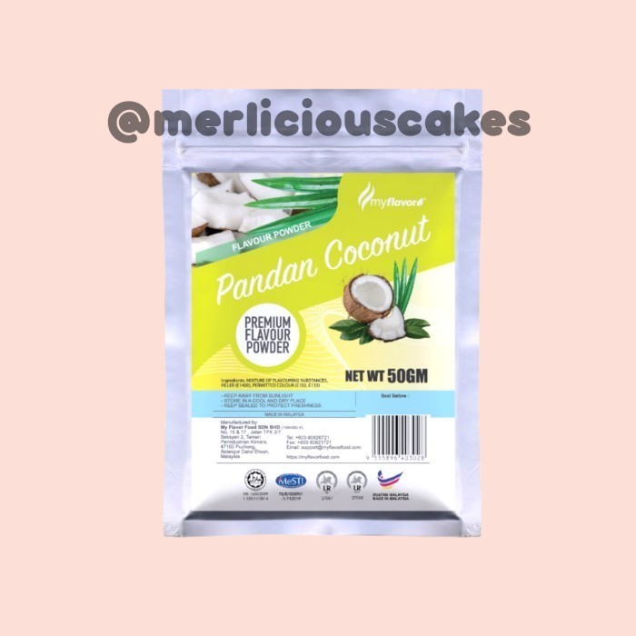 

[DIAJENG SHOP] Pandan Coconut Flavour Powder My Flavor Perisa Makanan Bubuk Halal DISKON