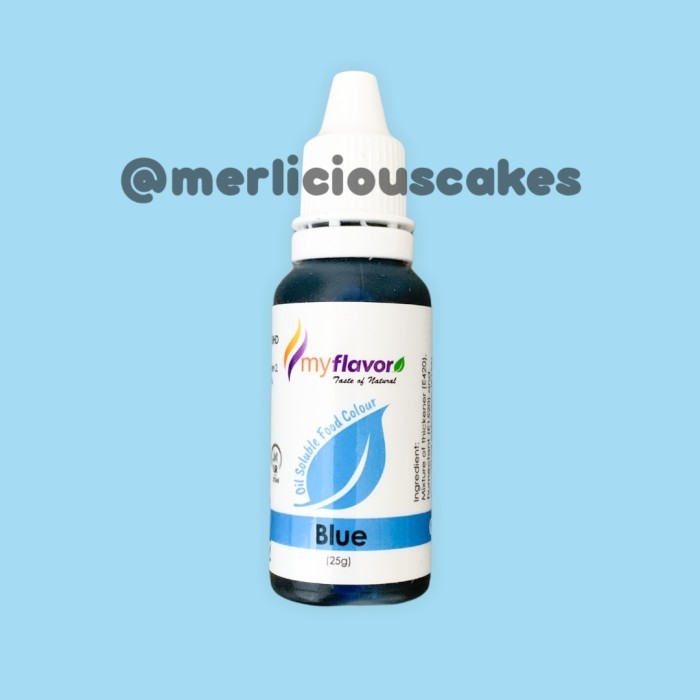 

[DIAJENG SHOP] Blue Oil My Flavor Food Colour Pewarna Makanan Buttercream GRATIS ONGKIR