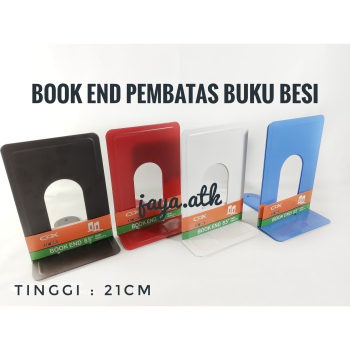 Pembatas Buku Besi Book End Penahan Buku Besi Penyangga Buku Besar