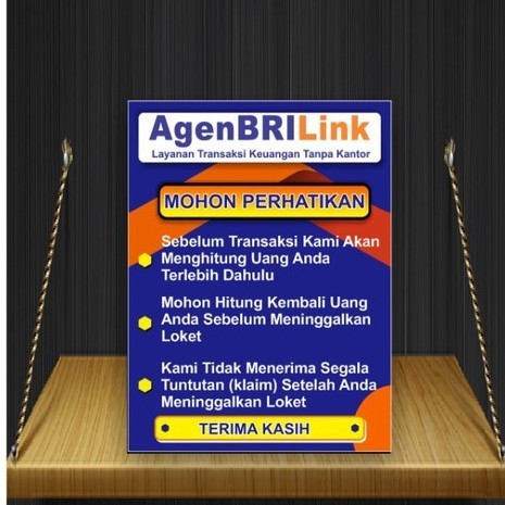 

stiker etalase bri link custom