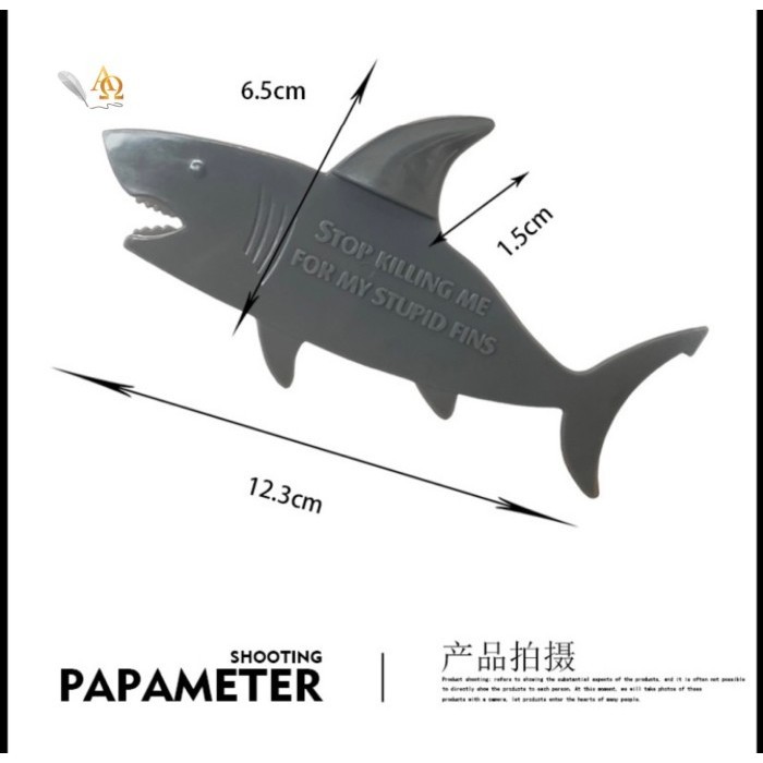 

Pembatas Buku Unik / Bookmark Edisi Shark Fin Imut Lux Limited
