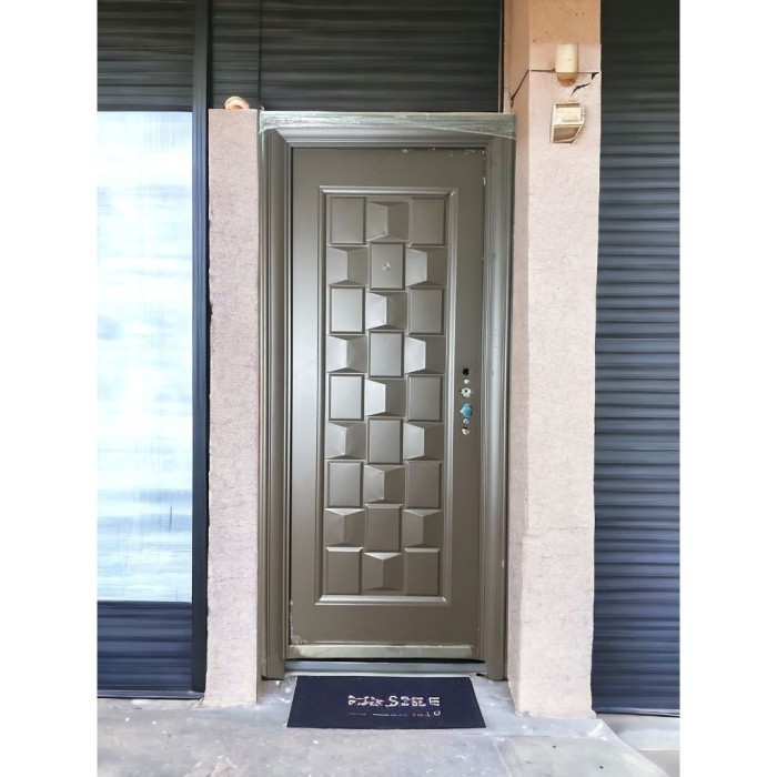 SET PINTU BAJA UTAMA / KLASIK DAUN PINTU+KUSEN+KUNCI+HANDEL+ENGSEL