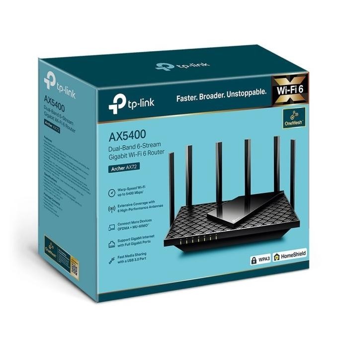 Tp-Link Archer Ax72 Ax5400 Dual Band Gigabit Wireless Wifi 6 Router - Archer Ax72 Wentoro2