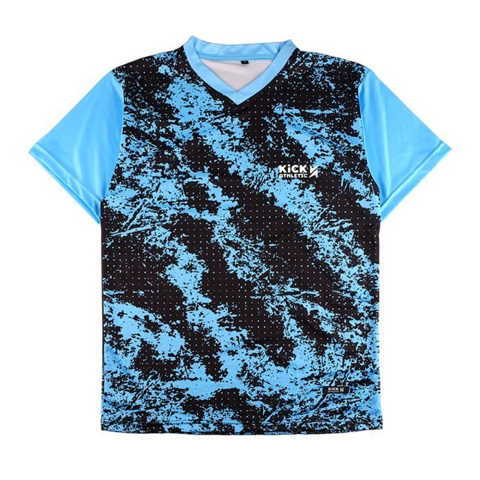 Setelan Jersey Bola Futsal Kick Athletic - Phantasy Motif Hijau Hitam