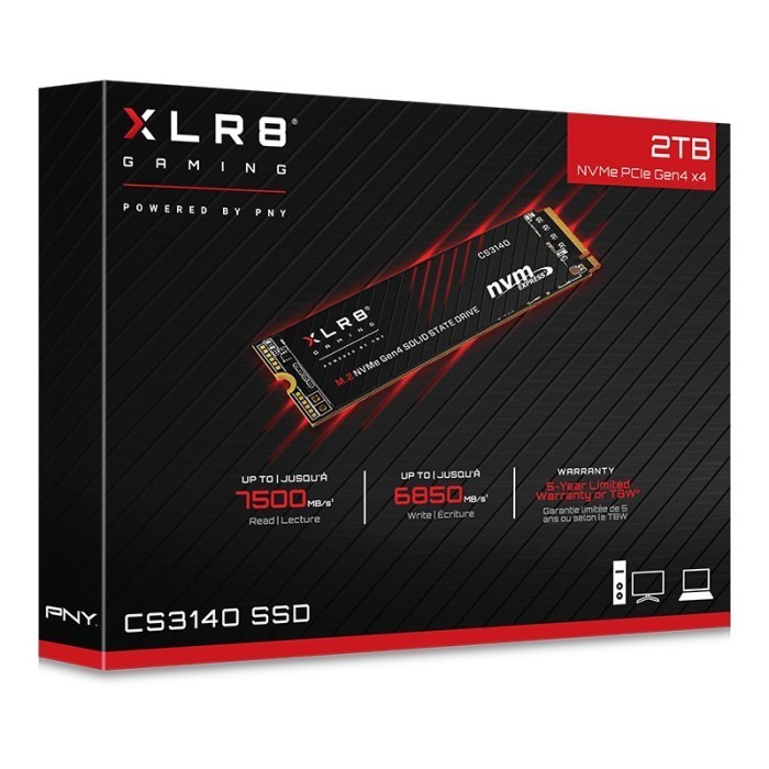 SSD PNY XLR8 CS3140 M.2 NVME 2TB - GEN4X4 ORIGINAL BEST QUALITY