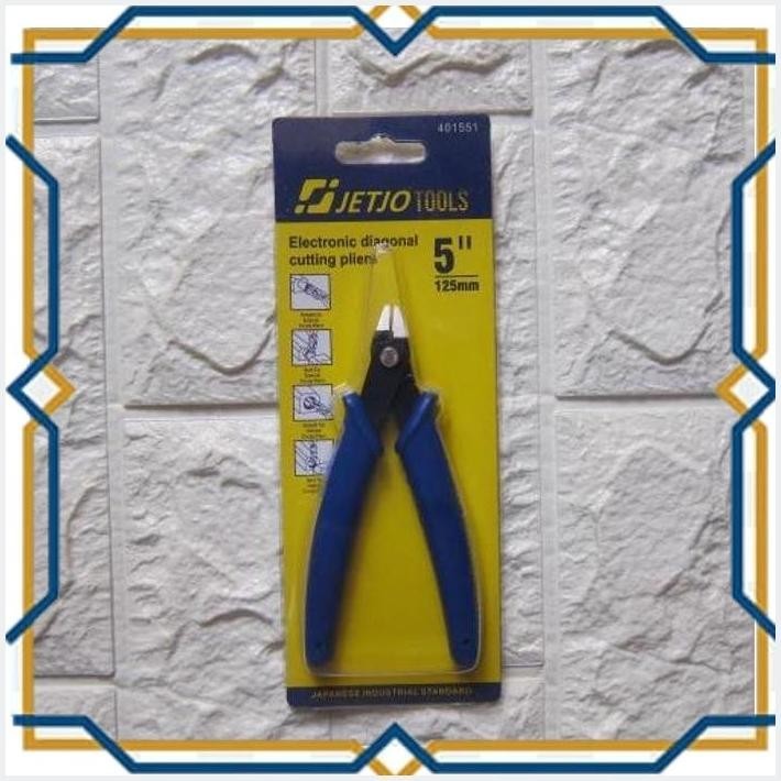 

[div] tang potong electronic diagonal cutting pliers 5" jetjo tools