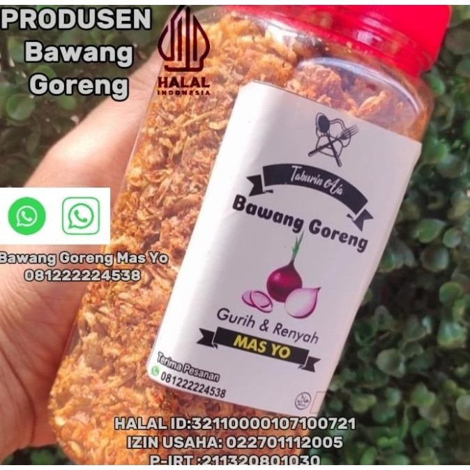 

Bawang goreng pedas toples 200gr