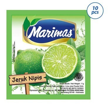 

MARIMAS Jeruk Nipis Segar Minuman Serbuk Rasa Jeruk Nipis 7gr 1 PCS / F092