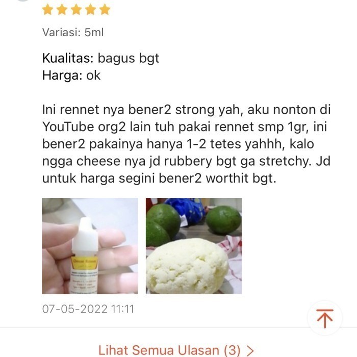 

RENNET KEJU ENZYM ENZIM UNTUK PEMBUATAN KEJU HARD & SOFT CHEESE MAKING
