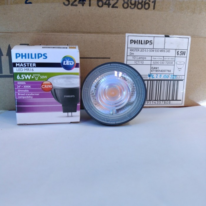 LAMPU PHILIPS MASTER LED MR16 7W 3000K DIMMABLE 24D 12V