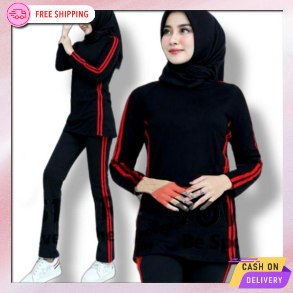 Bsju Celana Training Murah Stelan Training Satu Setel Wanits Bahan Premium Wanset Wsnita Aerobic Tim