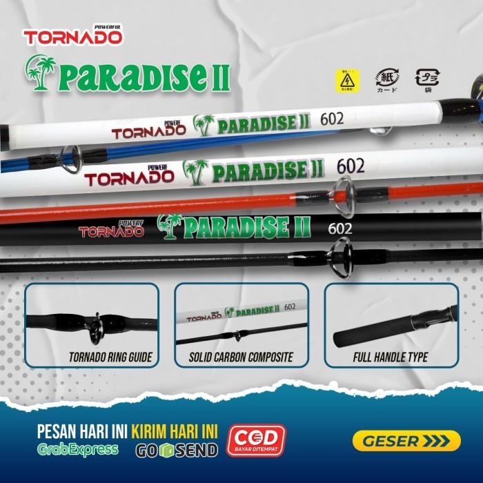 JORAN SPINNING TORNADO PARADISE II FIBER SOLID TERKUAT