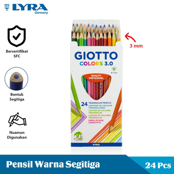 

Giotto Sil Mewarnai 24 Warna 3 Mm Color 3.0 Lyr-277500