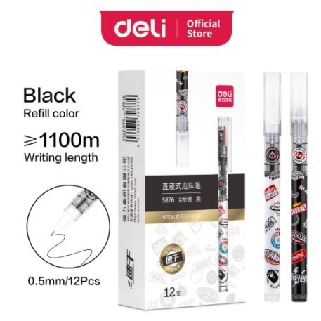 

Deli Gel Pen S876 Hitam