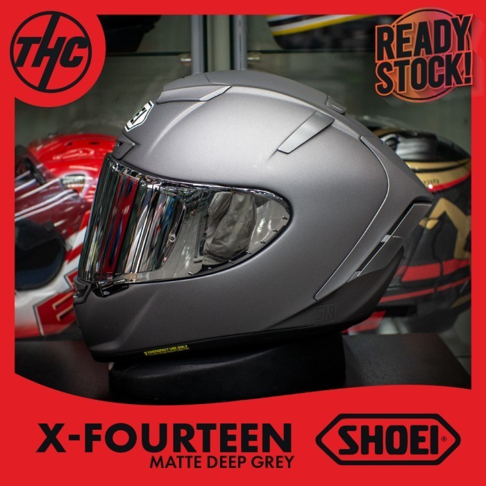 SHOEI X14 DEEP MATTE GREY X-FOURTEEN FULL FACE HELM ORIGINAL