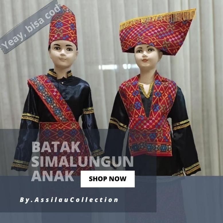 Baju Adat Anak Batak Simalungun Satuan (Laki//Cewek)