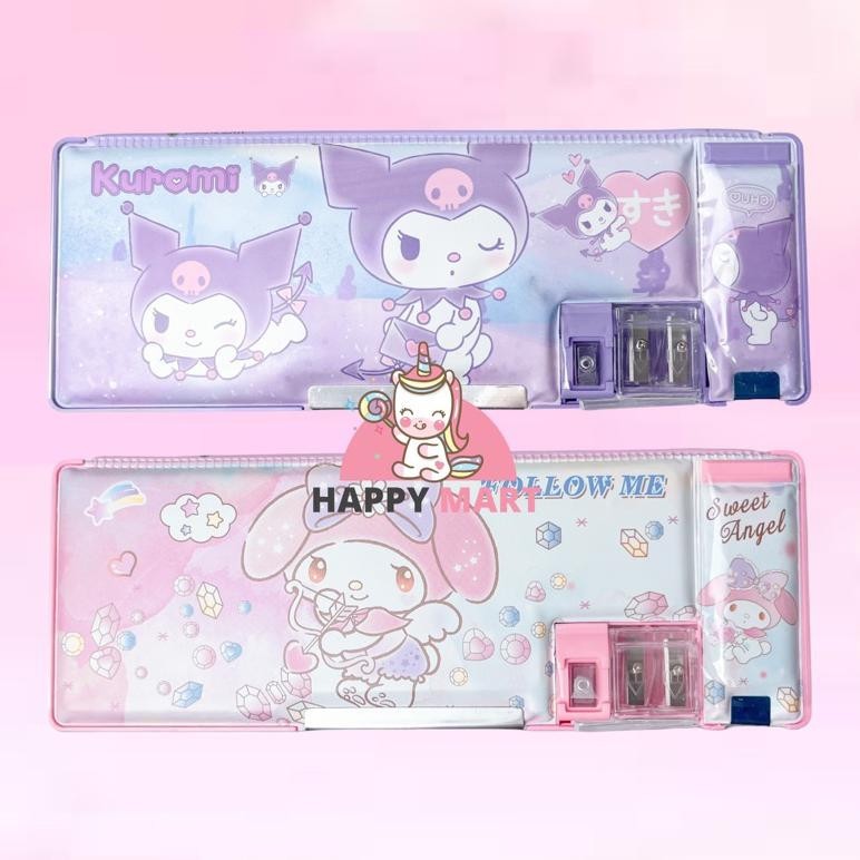 

fs-6 Kotak pensil magnet DOFF motif sanrio kuromi / melody Terlaris