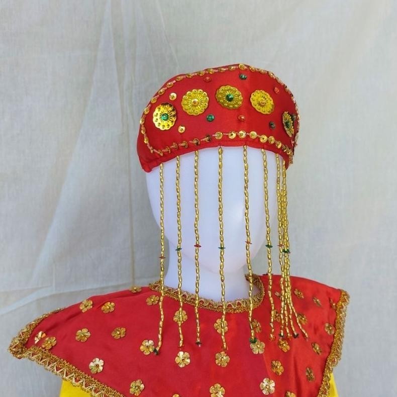 SDF Baju Adat Betawi Anak Perempuan - Baju Adat Betawi Anak Kecil - Baju Betawi Anak Perempuan Ondel