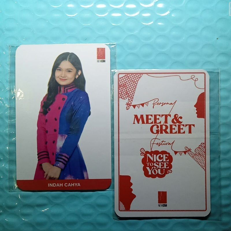 photocard jkt48 nice to see you Indah Cahya