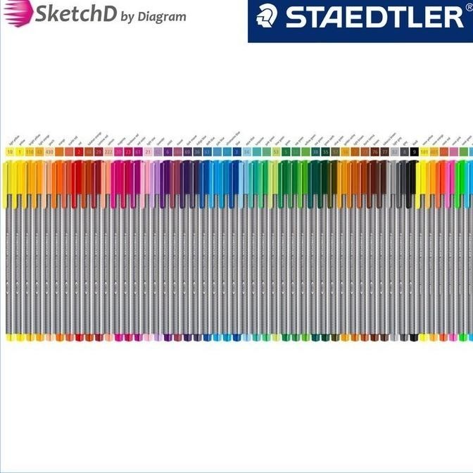 

Pena Triplus Colour Fineliner Staedtler Spidol Marker 0.3 Mm Set 42