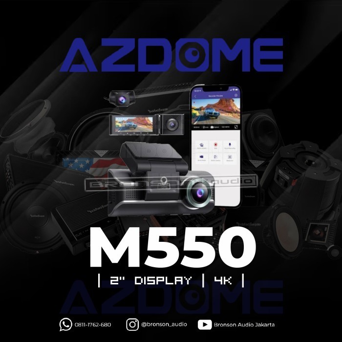 Azdome M550 Dashcam Mobil Kamera 4K