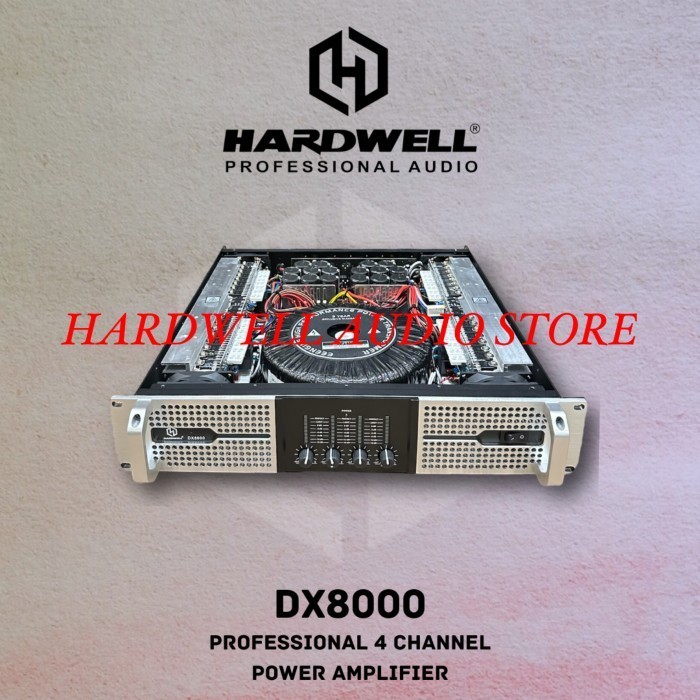 Power Amplifier 4 Channel Hardwell Dx 8000 Original