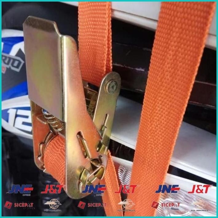 BISMILLAH TALI KREK SOUND TRACK BELL RACHET TIE DOWN 5 METER X 1" (2,5 CM) TALI PENGIKAT BARANG TALI