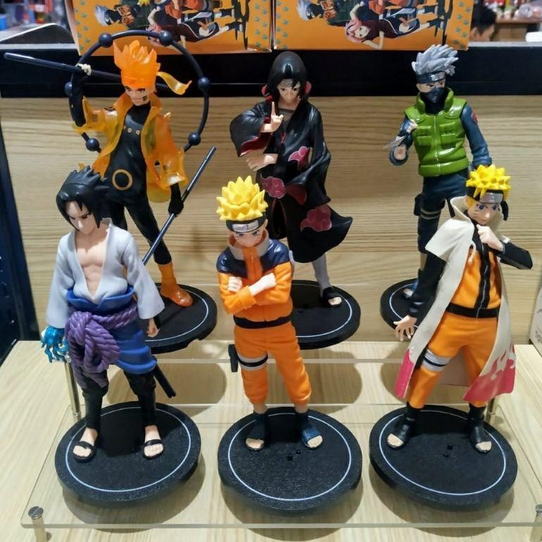 DFR (BISA )ACTION FIGURE NARUTO RIKUDO KAKASHI ITACHI SASUKE TERLARIS