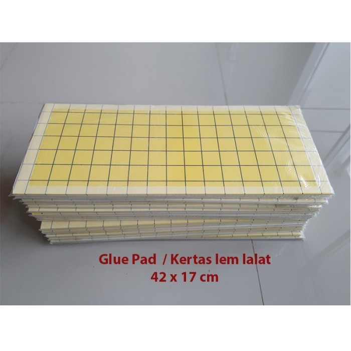 

10 Lembar Glue Pad / Glue Board / Gluepad Flycatcher Size 42X17Cm