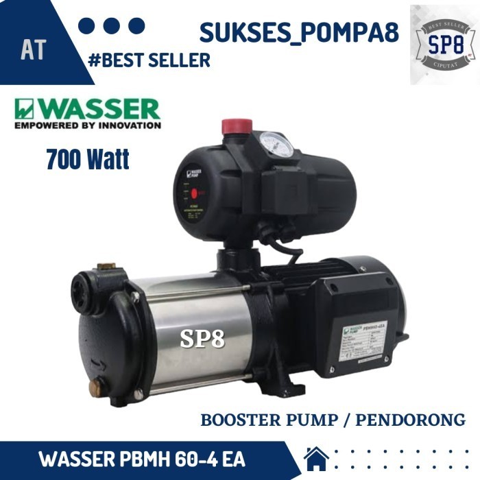 BOOSTER PUMP WASSER PBMH 60-4EA / POMPA PENDORONG / MULTISTAGE