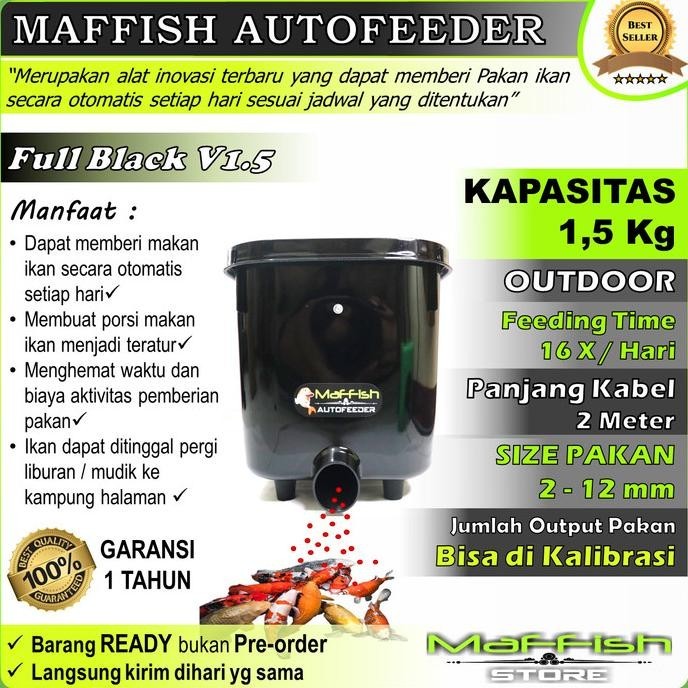autofeeder 1kg / pemberi makan pakan ikan otomatis /auto fish feeder