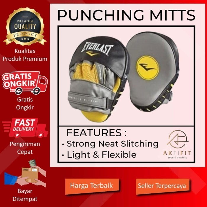 Everlast Punching Mitt Sarung Tangan Tinju Target Bantalan Pukul Tinju