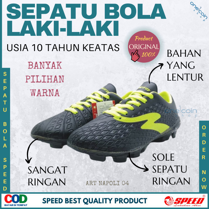 SEPATU LA LAKI LAKI PILIHAN WARNA SPEED NAPOLI 04