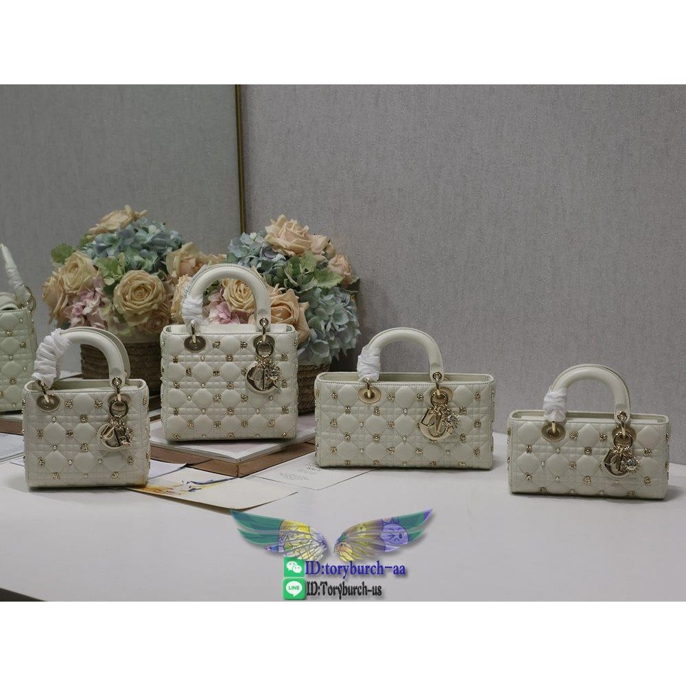 Dior lady D-joy medium shopper handbag shoulder open tote underarm baguette with sun charm