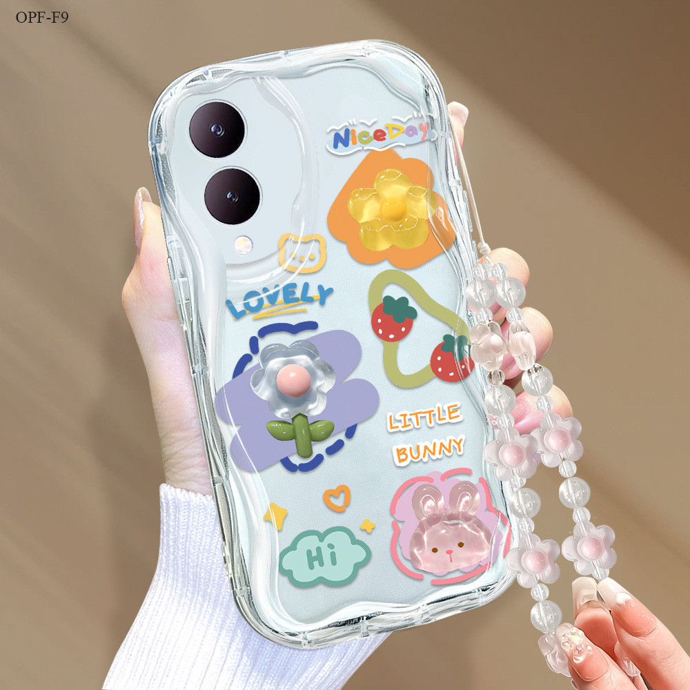 OPPO F9 F11 F23 5G Phone Case Softcase Casing Hp Kesing Soft Cassing Lanyard 4012  B1