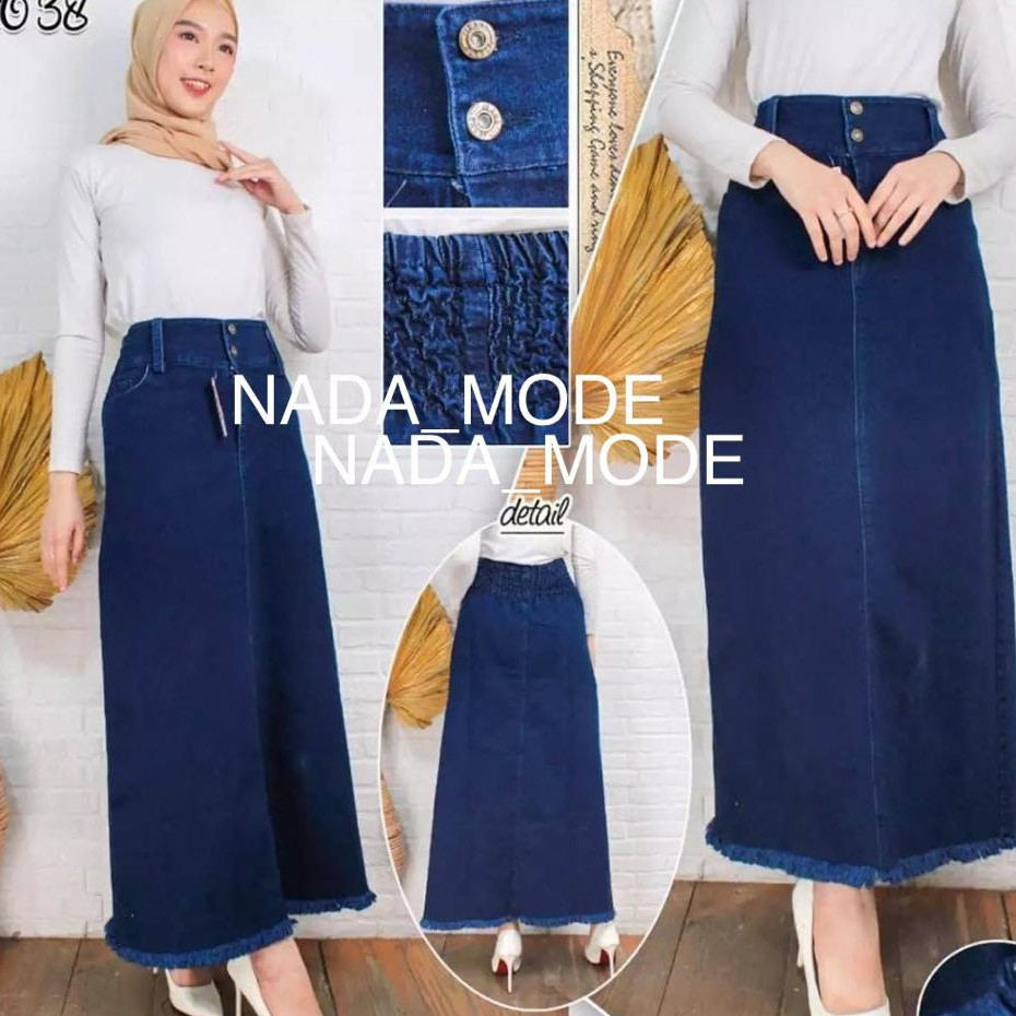 [BEST DEAL] ROK JEANS STRECTH MODEL A ROK JEANS WANITA ROK Span Jeans Panjang Wanita Kualitas