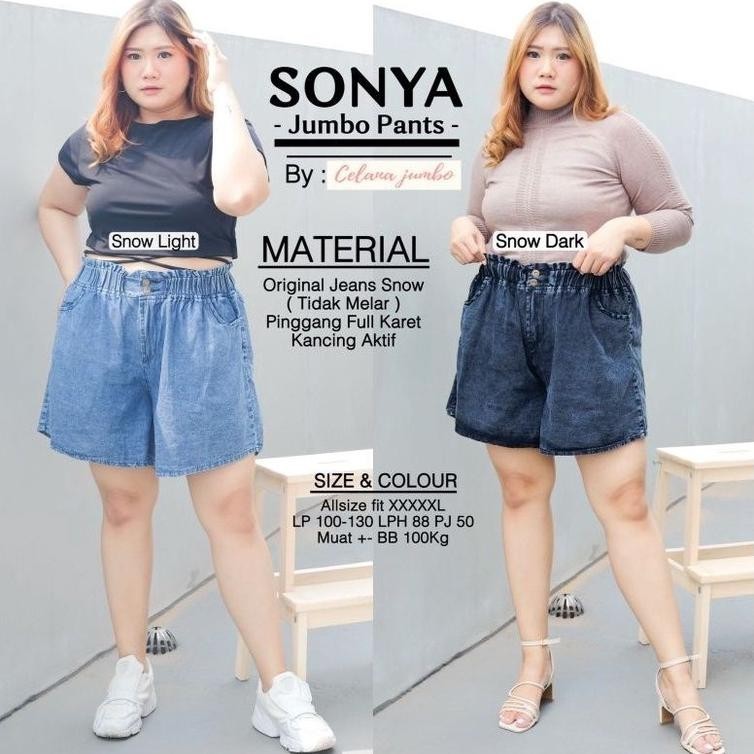 Bollo Jumbo Hotpants / Celana Pendek Wanita Jeans Bb 100Kg