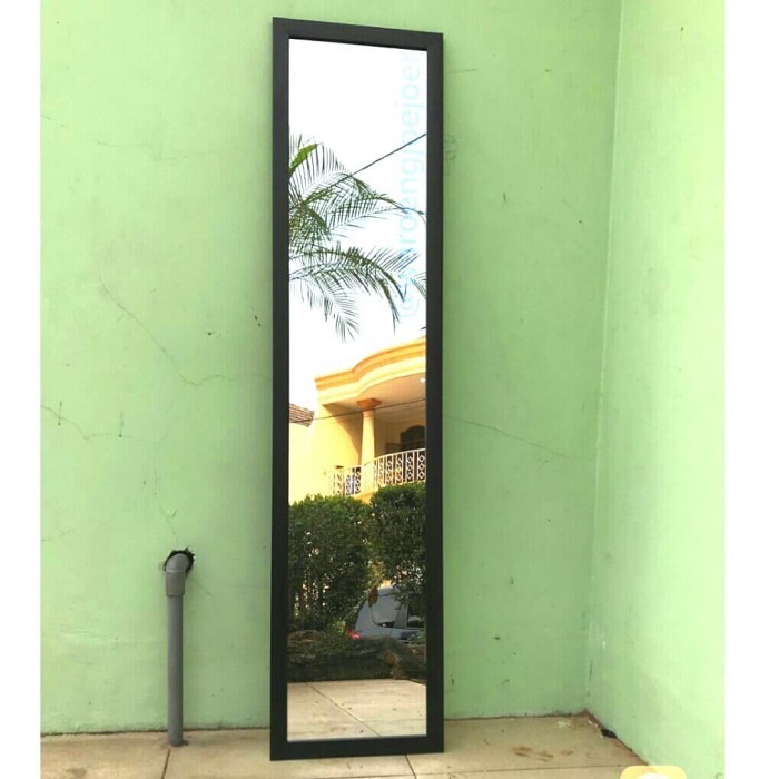 Ready Cermin gantung hitam full body full cermin