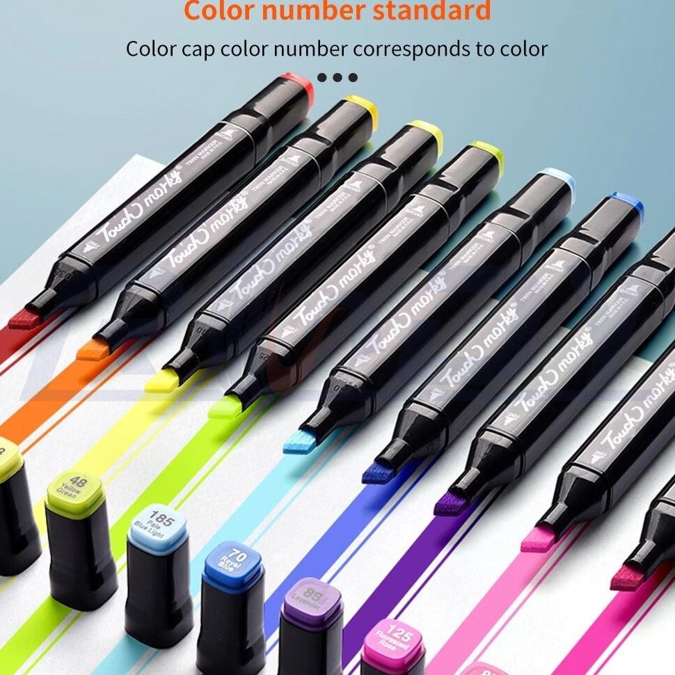 

VIRAL Touch 60/80 Warna Sketsa Spidol Umum General Marker Set Animation Markers Pena Berujung Ganda RD fx-76
