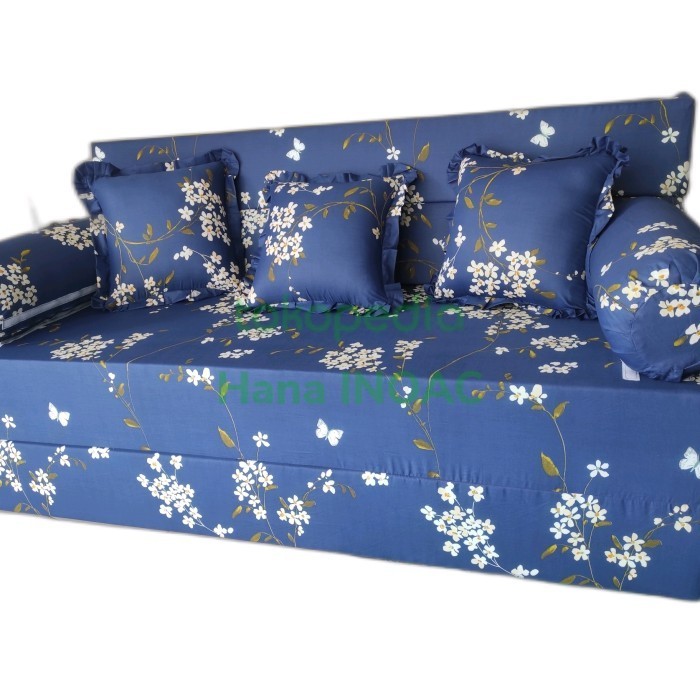 Ready sarung cover sofabed inoac 200x160x20 / 200x160x15 Katun