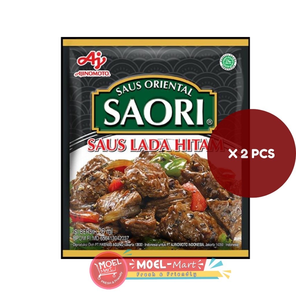 

SAORI Saus Lada Hitam 2 Sachet x 26 Ml