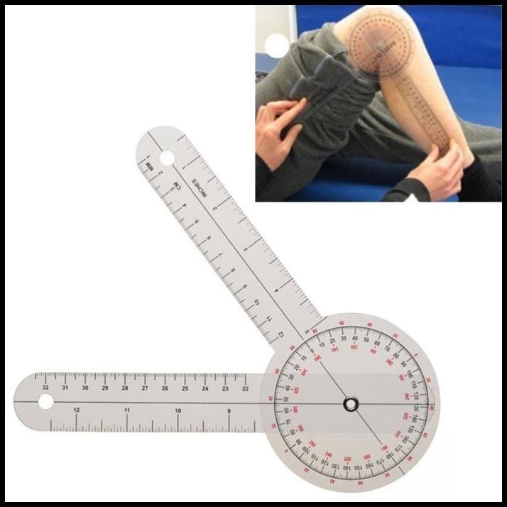 

DISKON GONIOMETER 8" INCH ALAT UKUR FISIOTERAPI PENGGARIS SUDUT ANGLE RULER