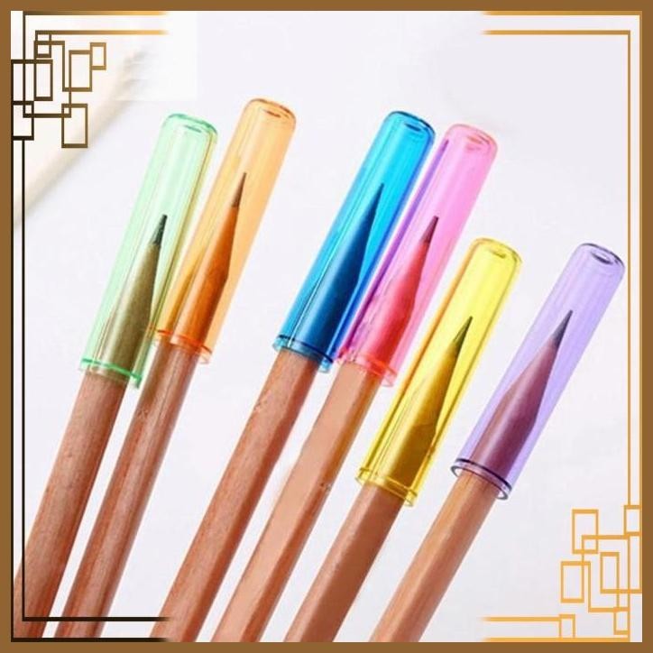 

[GSM] [COD] 6 Pcs PENUTUP PENSIL Bahan Plastik Transparan untuk Kantor