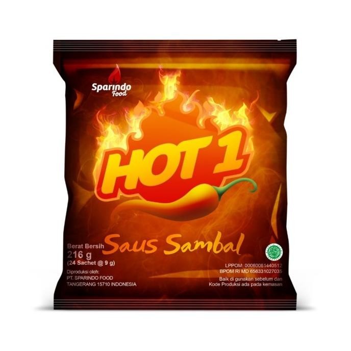 

HOT1 Saus Sambal Sachet (24x9 gram)